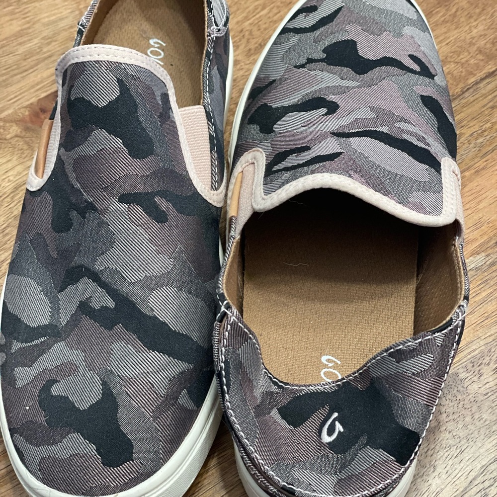 OluKai Camo Slip-ons